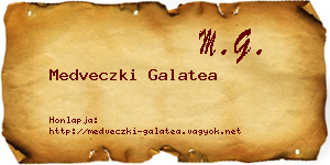 Medveczki Galatea névjegykártya